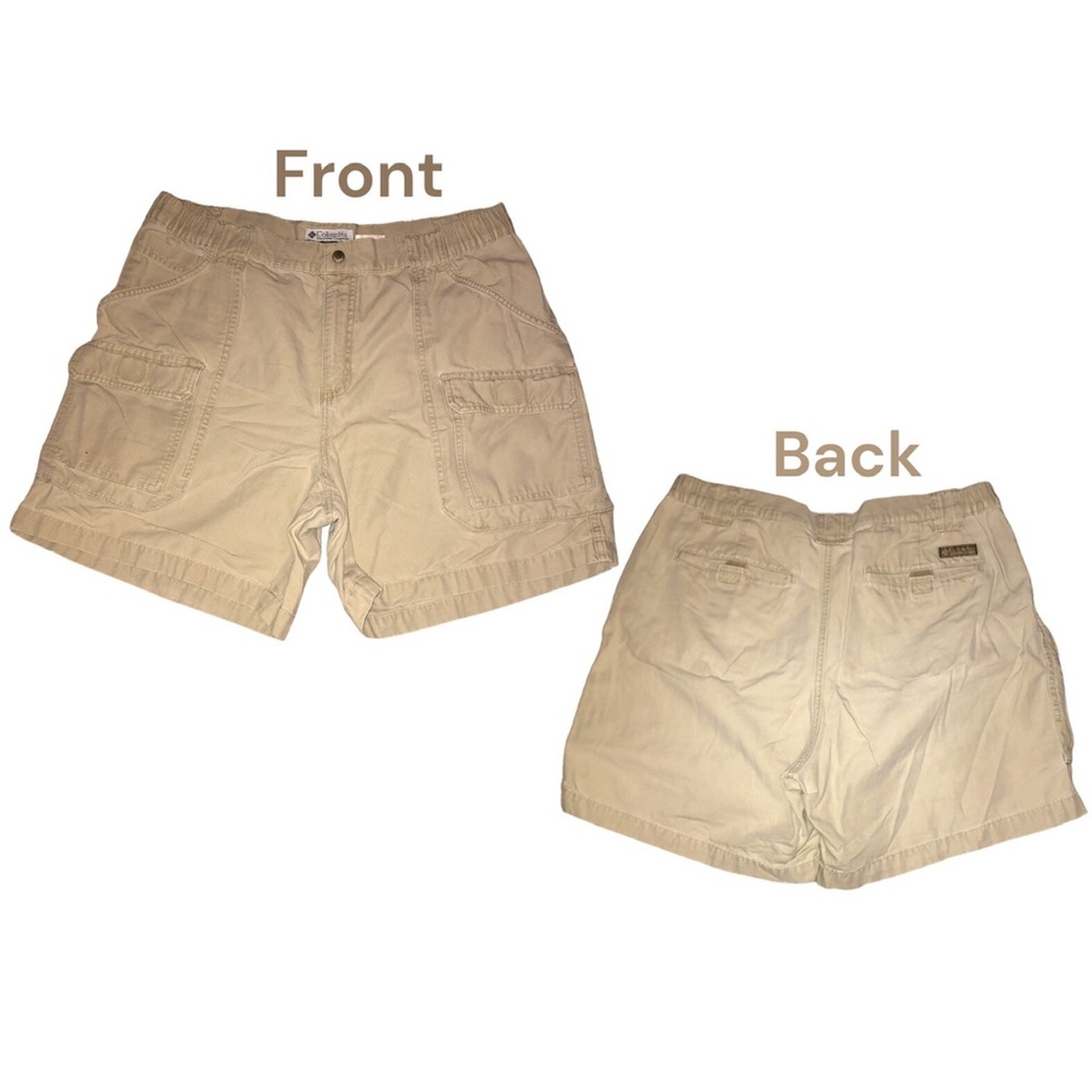 Columbia Sportswear Men’s Cargo Shorts Size L Khaki Outdoor GUC